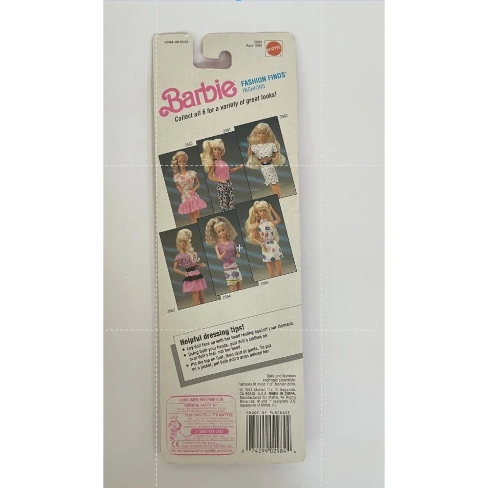 VINTAGE MATTEL 1991 BARBIE FASHION OUTFIT SEALED